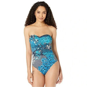 Johnny Was NWOT Ruched Sweatheart One Piece Size XS